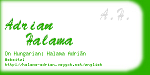 adrian halama business card